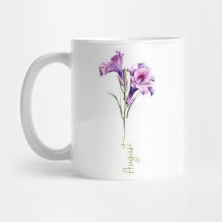 Gladiolus - Birth Month Flower for August Mug